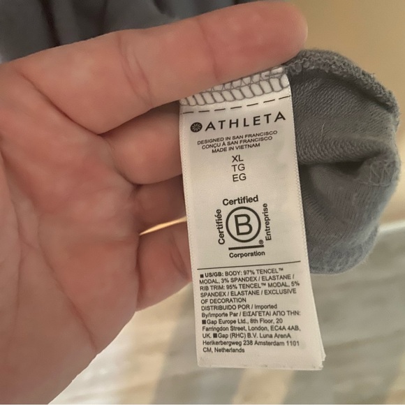 Athleta Pranayama Restore Wrap size XL VGUC light blue - Picture 10 of 14